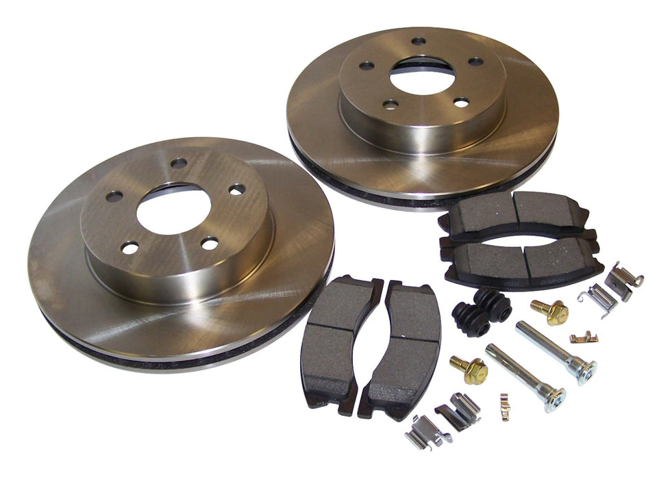Crown Automotive Jeep Replacement 52098672KL Disc Brake Service Kit; Front; Incl. Rotors/Pads/Pin Kits/Springs; - Truck Part Superstore