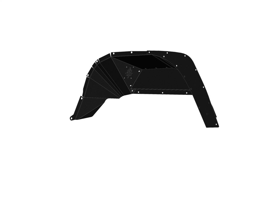 Road Armor 520LFRSB Stealth Fender Liner Body Armor; Rear; Black Steel; - Truck Part Superstore