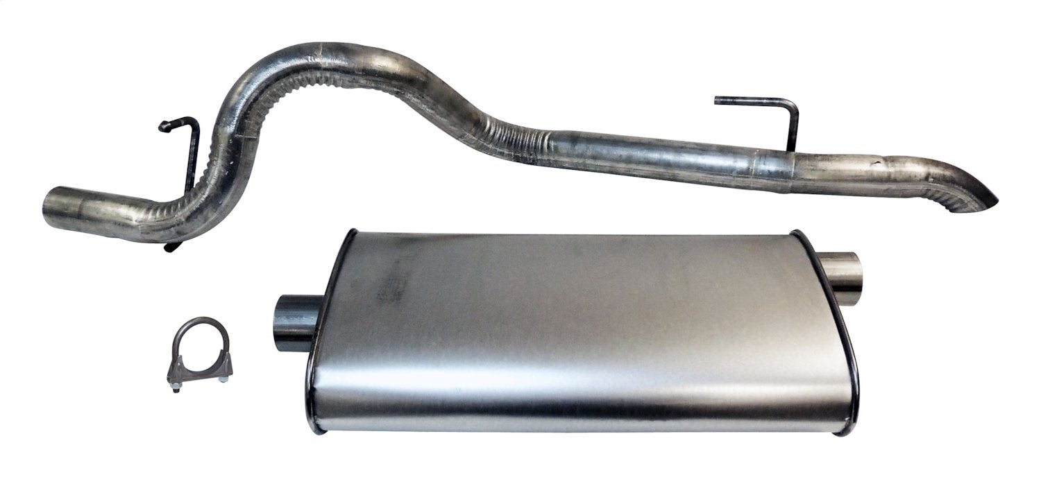 Crown Automotive Jeep Replacement 52101052AE Muffler And Tailpipe; Incl. Muffler; Tailpipe; Clamp; - Truck Part Superstore