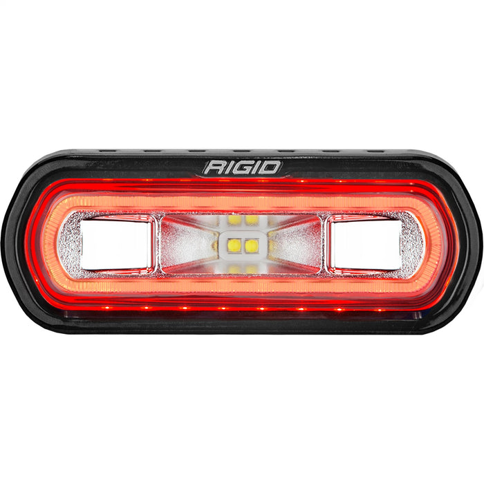 Rigid Industries 52102 SR-L Series Marine Spreader Pod 2 Wire Surface Mount Black With Red Halo RIGID Industries - Truck Part Superstore