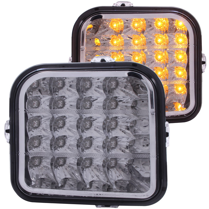 ANZO USA 521022 Cornering Light Assembly; Euro; Clear Lens; Chrome Housing; Pair; - Truck Part Superstore