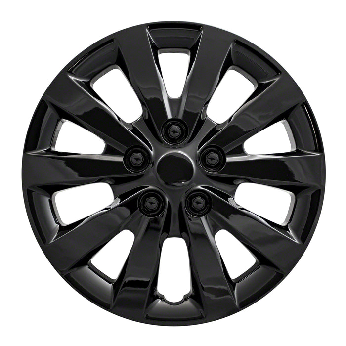 Coast To Coast IWC53016BLK 16 Inch; 10 Spoke; Gloss Black; Plastic; Set Of 4 - Truck Part Superstore