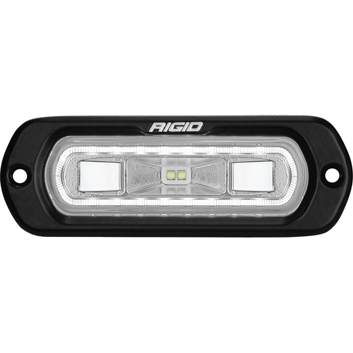 Rigid Industries 52200 SR-L Series Marine Spreader Pod 2 Wire Flush Mount Black With White Halo RIGID Industries - Truck Part Superstore