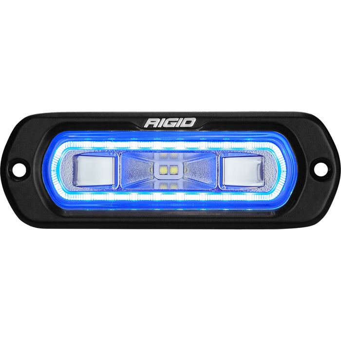 Rigid Industries 52201 SR-L Series Marine Spreader Pod 2 Wire Flush Mount Black With Blue Halo RIGID Industries - Truck Part Superstore