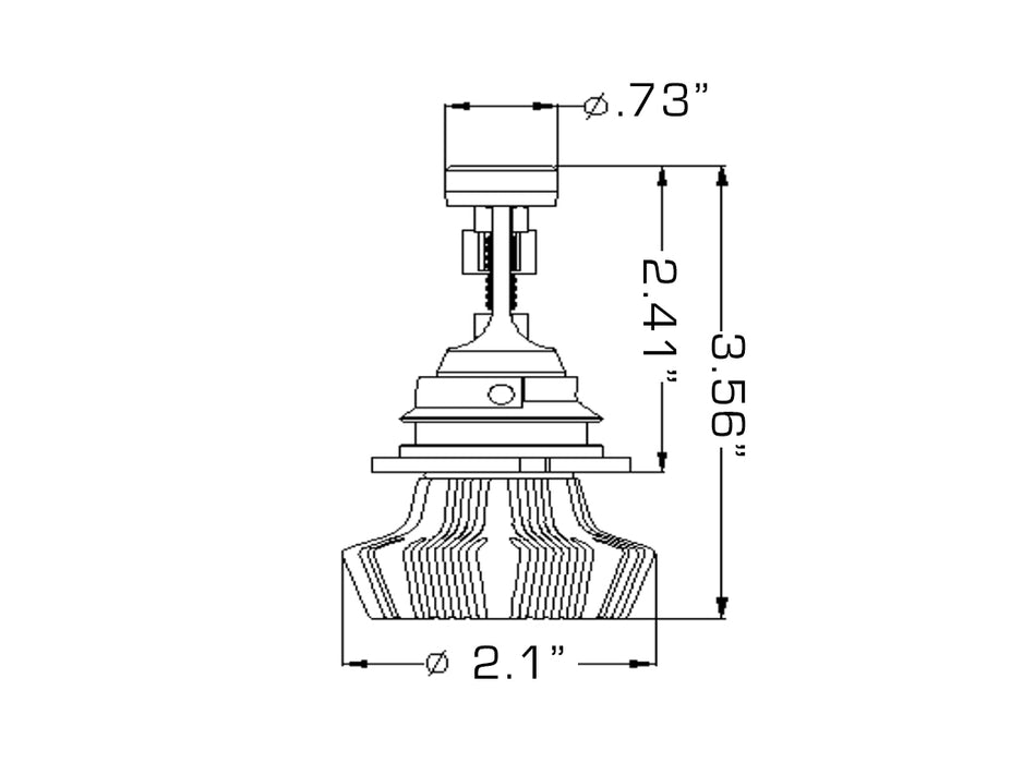 Oracle Lighting 5241-001 9007 4,000+ Lumen LED Headlight Bulbs, Pair - Truck Part Superstore