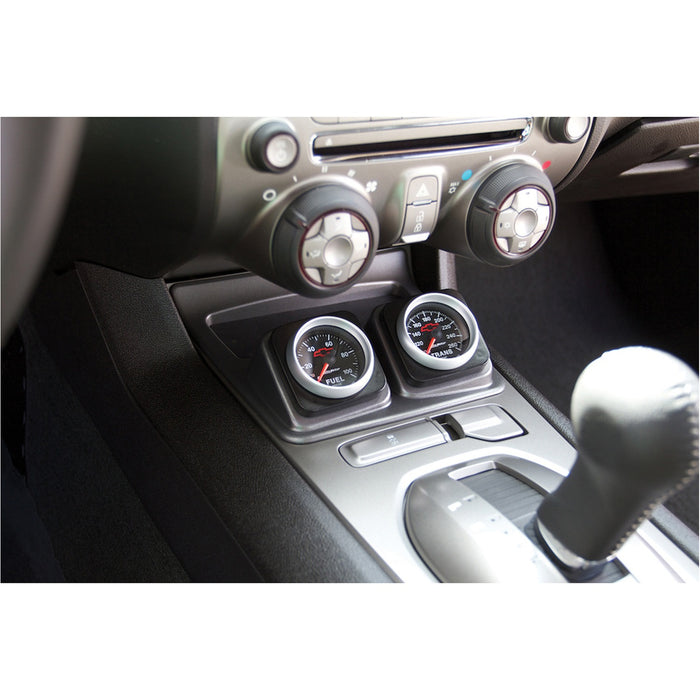 AutoMeter 5286 GAUGE MOUNT; DIRECT FIT SHIFTER CONSOLE; DUAL; 2 1/16in.; CAMARO 10-15 - Truck Part Superstore