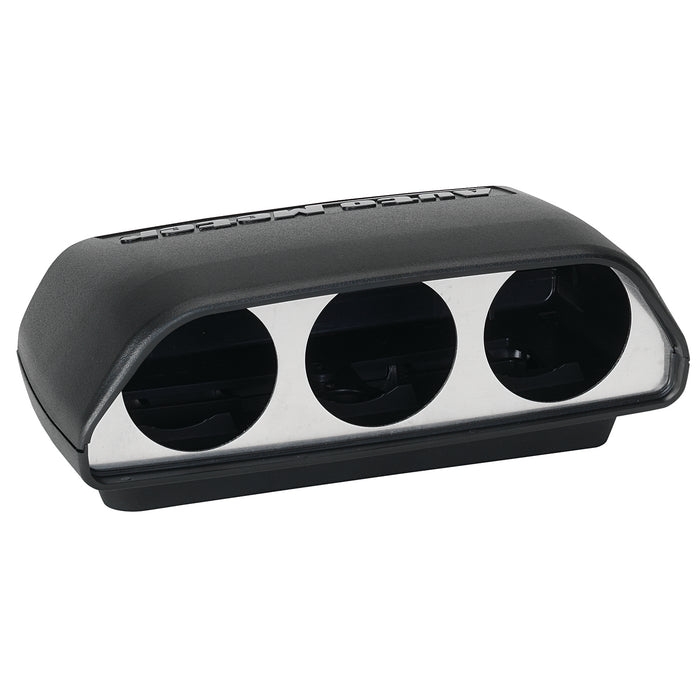 AutoMeter 5288 GAUGE MOUNT; UNIVERSAL DASH TOP; TRIPLE; 2 1/16in.; BLACK - Truck Part Superstore
