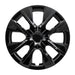 Coast To Coast IWC52915BLK 15 Inch; 8 Spoke; Gloss Black; Plastic; Set Of 4 - Truck Part Superstore