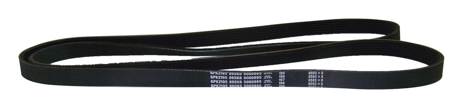 Crown Automotive Jeep Replacement 53008722 Serpentine Belt; 86.5 in. Length; 6 Rib; Right Hand Drive; - Truck Part Superstore