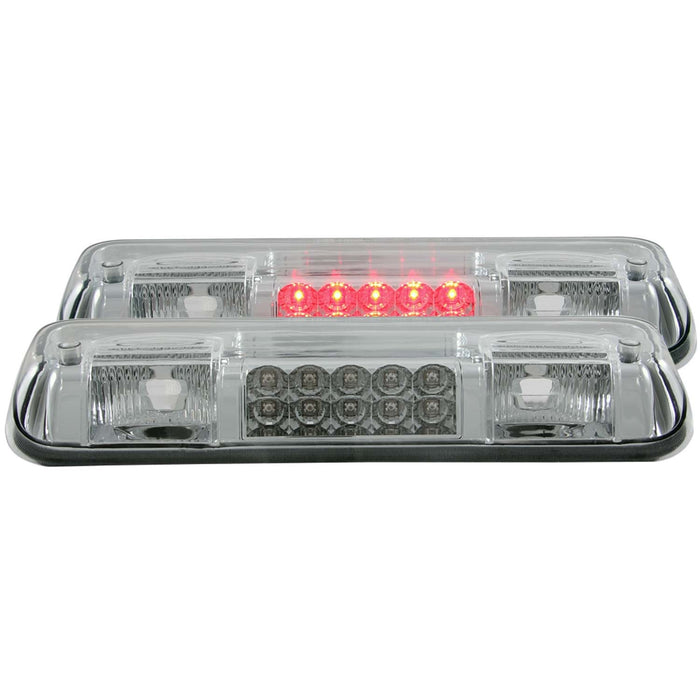 Anzo USA 531008 Third Brake Light Assembly; LED; Clear Lens; Chrome Housing; - Truck Part Superstore