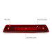 Anzo USA 531108 Third Brake Light Assembly; LED; Red Lens; - Truck Part Superstore