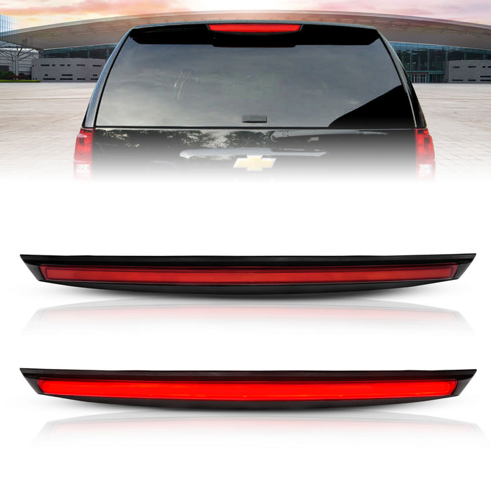 Anzo USA 531110 Third Brake Light Assembly; LED; Red Lens; Black Housing; w/Spoiler; - Truck Part Superstore