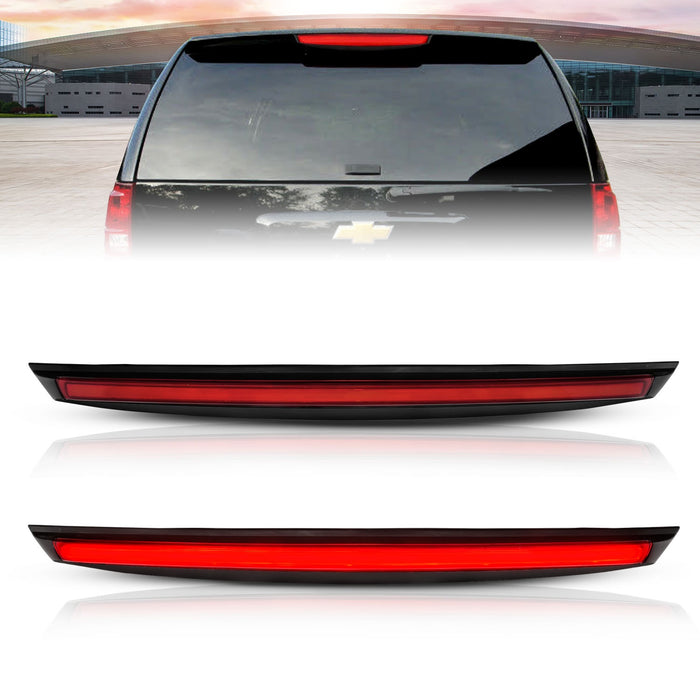 Anzo USA 531110 Third Brake Light Assembly; LED; Red Lens; Black Housing; w/Spoiler; - Truck Part Superstore