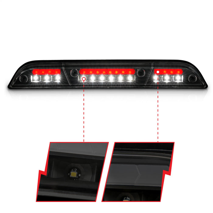 Anzo USA 531112 Third Brake Light Assembly; LED; Smoke Lens; Black Housing; - Truck Part Superstore