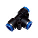 Kleinn Automotive Air Horns 53140P Push-To-Connect Tubing Connector; Nylon; 1/4 in. OD x 1/4 in. OD x 1/4 in. OD; - Truck Part Superstore