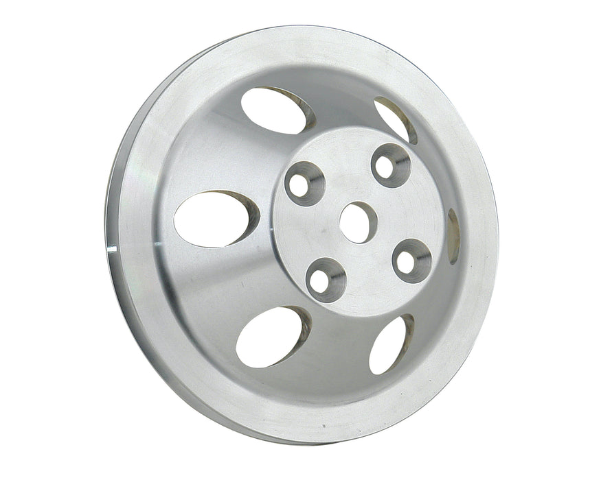 Mr Gasket 5314 Billet Style Aluminum Water Pump Pulley; Single Groove; Long Water Pump; - Truck Part Superstore