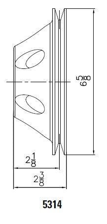 Mr Gasket 5314 Billet Style Aluminum Water Pump Pulley; Single Groove; Long Water Pump; - Truck Part Superstore