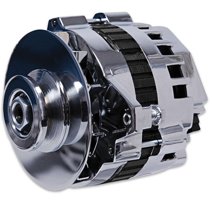 MSD 5322 DynaForce® Alternator; Straight Mount; 120 Amp; Chrome; - Truck Part Superstore