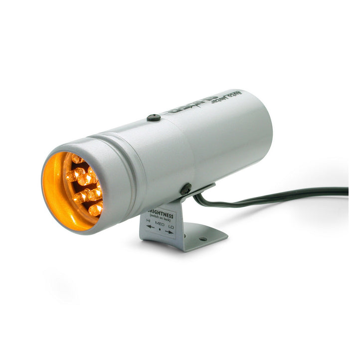 AutoMeter 5333 SHIFT LIGHT; 12 AMBER LED; PEDESTAL; SILVER; SUPER-LITE - Truck Part Superstore