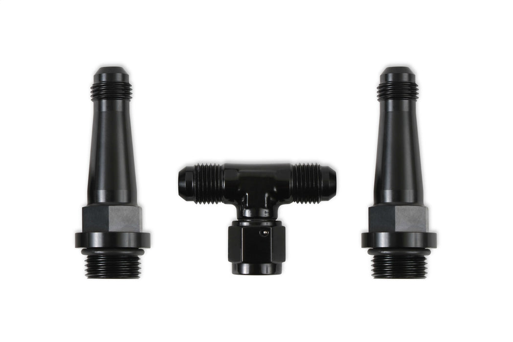 Holley 534-236 Sniper EFI Braided Fuel Crossover Kit; 6 AN Male Inlet; - Truck Part Superstore