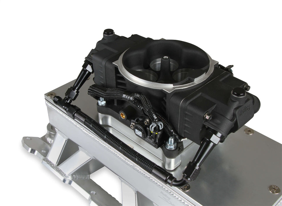 Holley 534-236 Sniper EFI Braided Fuel Crossover Kit; 6 AN Male Inlet; - Truck Part Superstore