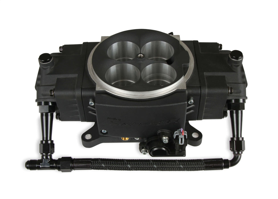 Holley 534-236 Sniper EFI Braided Fuel Crossover Kit; 6 AN Male Inlet; - Truck Part Superstore