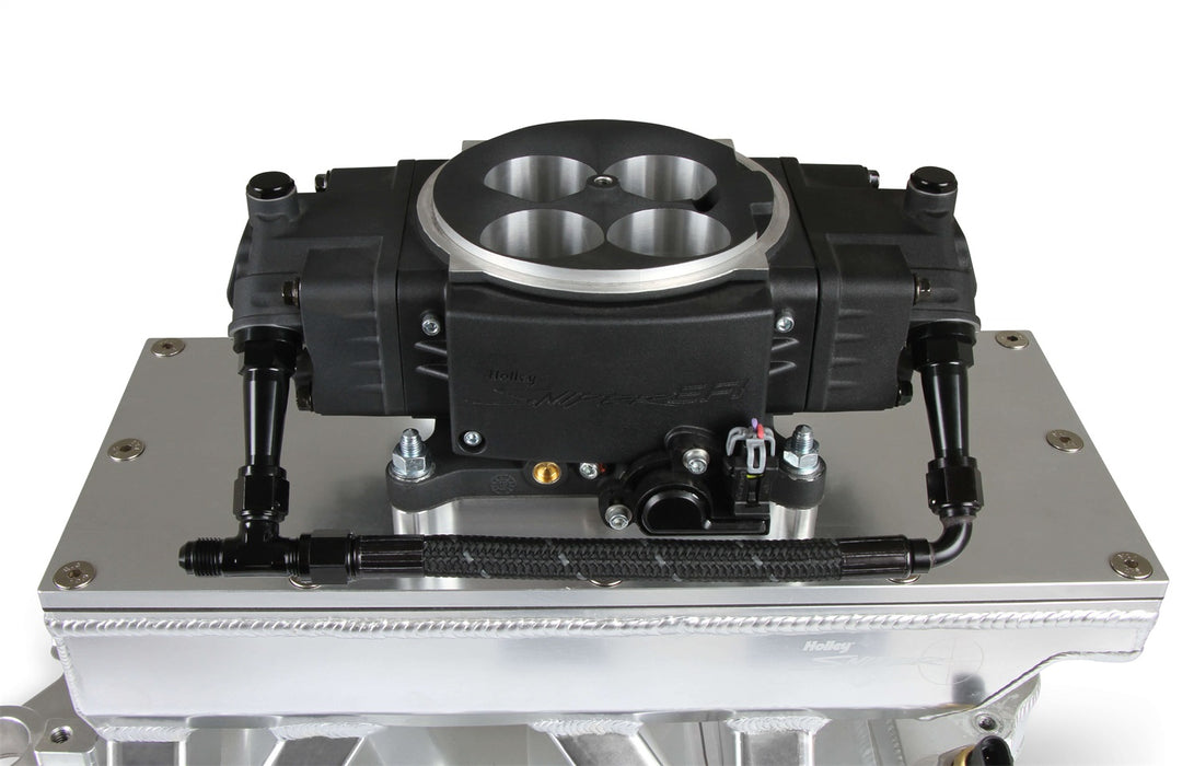 Holley 534-236 Sniper EFI Braided Fuel Crossover Kit; 6 AN Male Inlet; - Truck Part Superstore