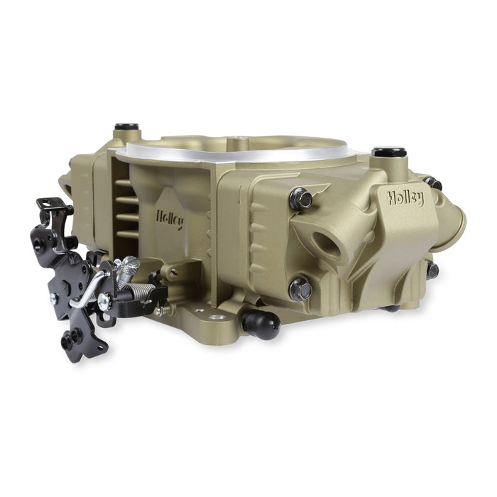 Holley EFI 534-300 Terminator X Stealth 4150 Throttle Body; 2x4 Slave; 4150 Flange; 58.5 PSI; Gold; - Truck Part Superstore