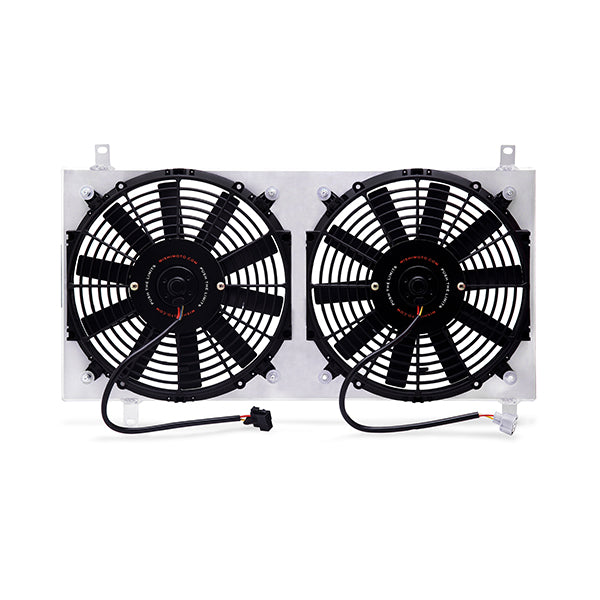 Mishimoto MMFS-MIA-90 Performance Aluminum Fan Shroud Kit, fits Mazda Miata 1990-1997, Polished - Truck Part Superstore
