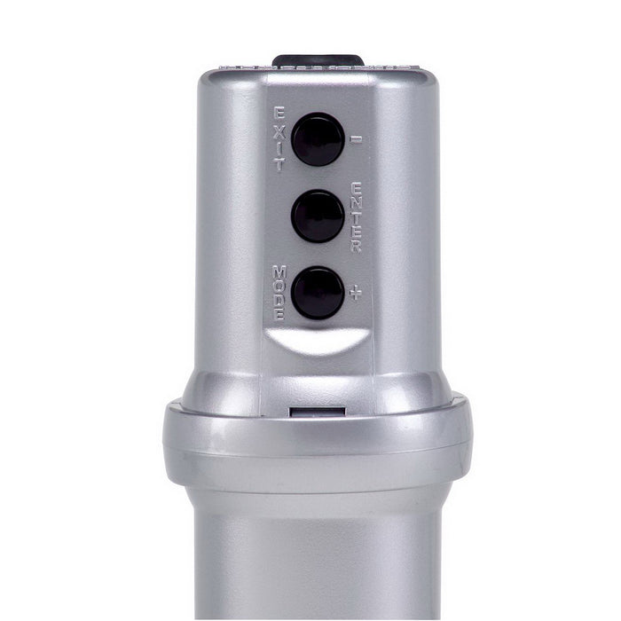 AutoMeter 5351 SHIFT LIGHT; DIGL W/MULTI-COLOR LED; SLVR; PEDESTAL W/RPM PLAYBK; DPSS LEVEL 3 - Truck Part Superstore