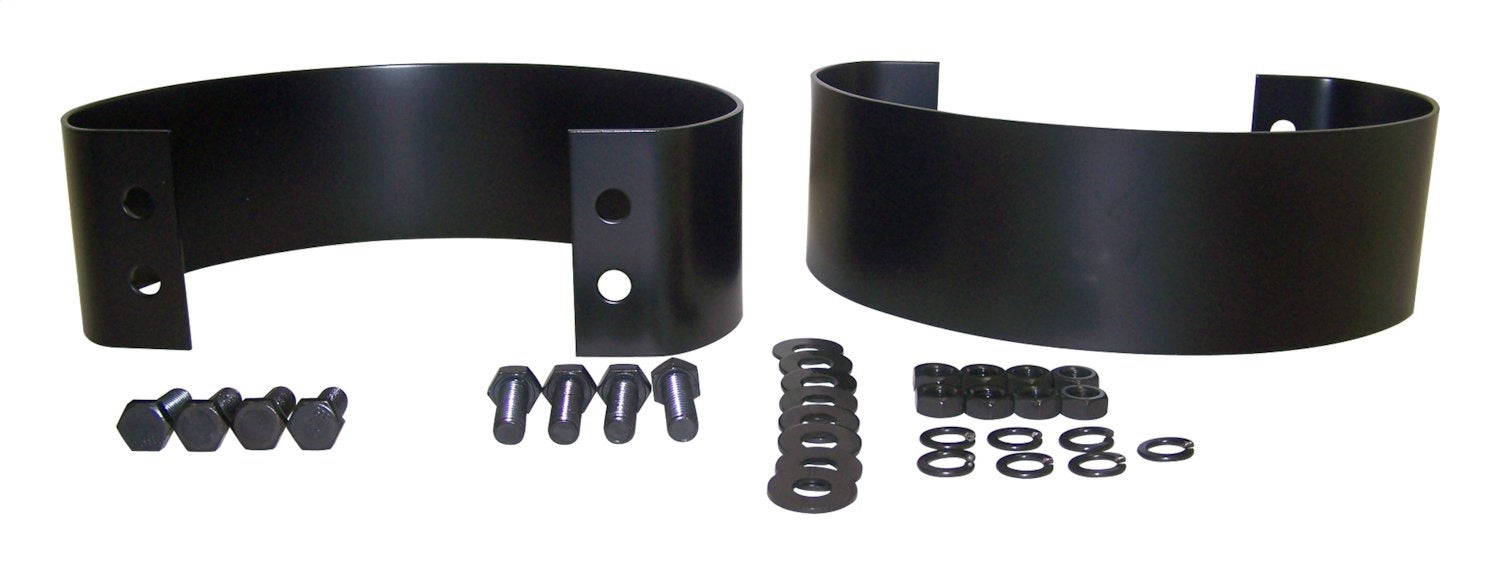 Crown Automotive Jeep Replacement 5355457K Bumperette Kit; Rear; Black; Incl. Hardware; Pair; - Truck Part Superstore