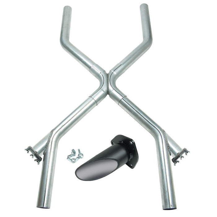 Flowtech 53631FLT Warlock X-Pipe; 3 in. Mandrel-Bent Tubing; Inc. Collectors; Gaskets; U-Bolts; - Truck Part Superstore