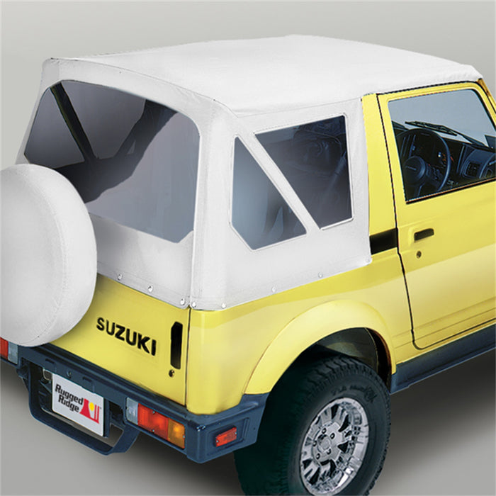 Rugged Ridge 53721.52 Replacement Soft Top; Extra Heavy Duty; 30 mil Glass; White Denim; - Truck Part Superstore