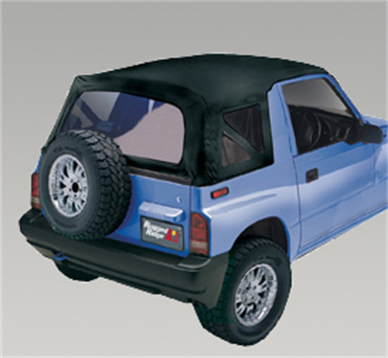 Rugged Ridge 53722.15 Replacement Soft Top; Extra Heavy Duty; 30 mil Glass; Black Denim; - Truck Part Superstore