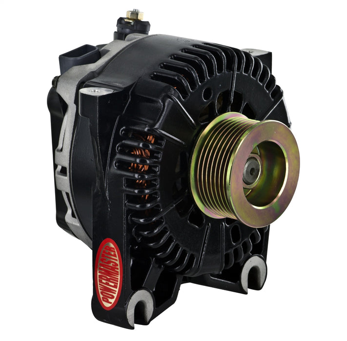 Powermaster Performance 53824 Alternator; Denso; 170 Amp; 7 Groove Pulley; Black Finish; - Truck Part Superstore