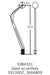 Hurst 3666809 Mastershift® 3-Speed Manual Shifter; Chrome Plated Steel Stick; White Knob; - Truck Part Superstore