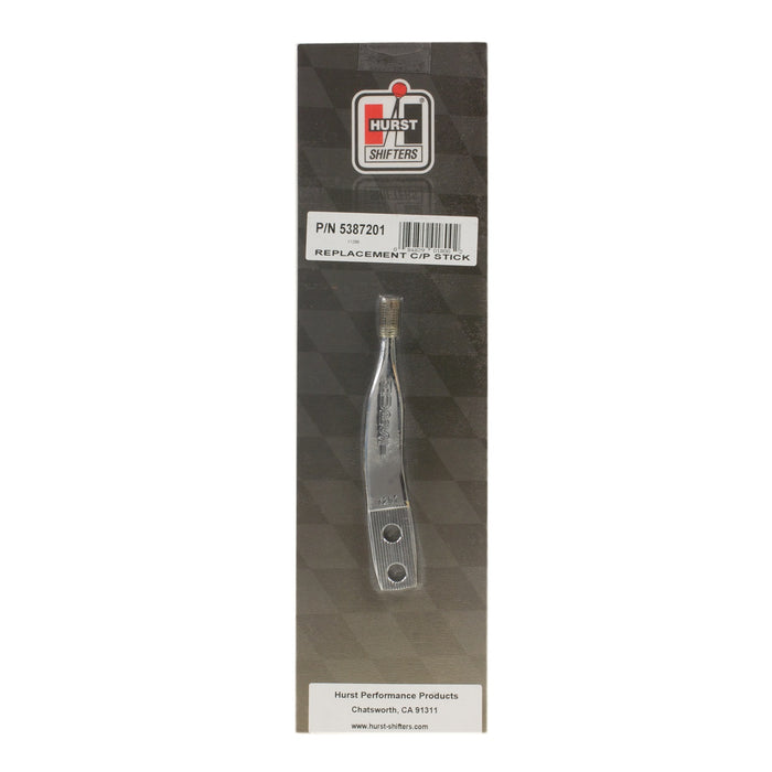 Hurst 5387201 Replacement Upper Stick; Competition Plus; Chrome Plated; 6.38 in. Length; - Truck Part Superstore