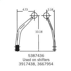Hurst 5387436 Gear Shift Lever Stick - Truck Part Superstore
