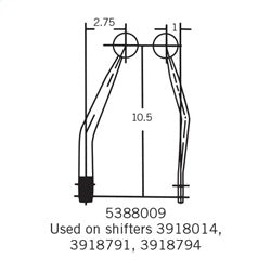 Hurst 5388009 Gear Shift Lever Stick - Truck Part Superstore