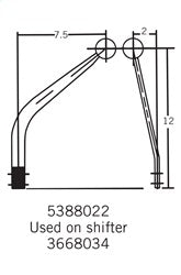 Hurst 5388022 Gear Shift Lever Stick - Truck Part Superstore