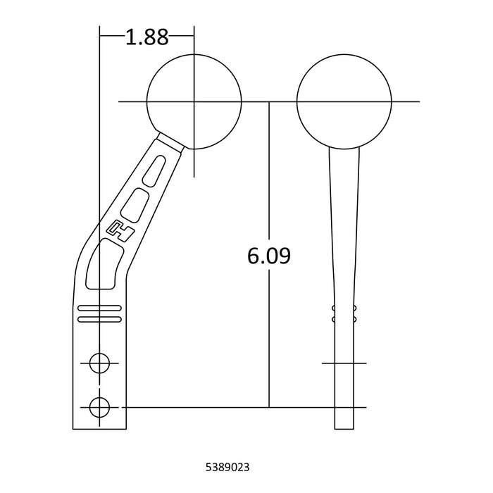Hurst 5389023 Gear Shift Lever Stick - Truck Part Superstore