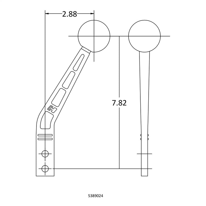 Hurst 5389024 Gear Shift Lever Stick - Truck Part Superstore