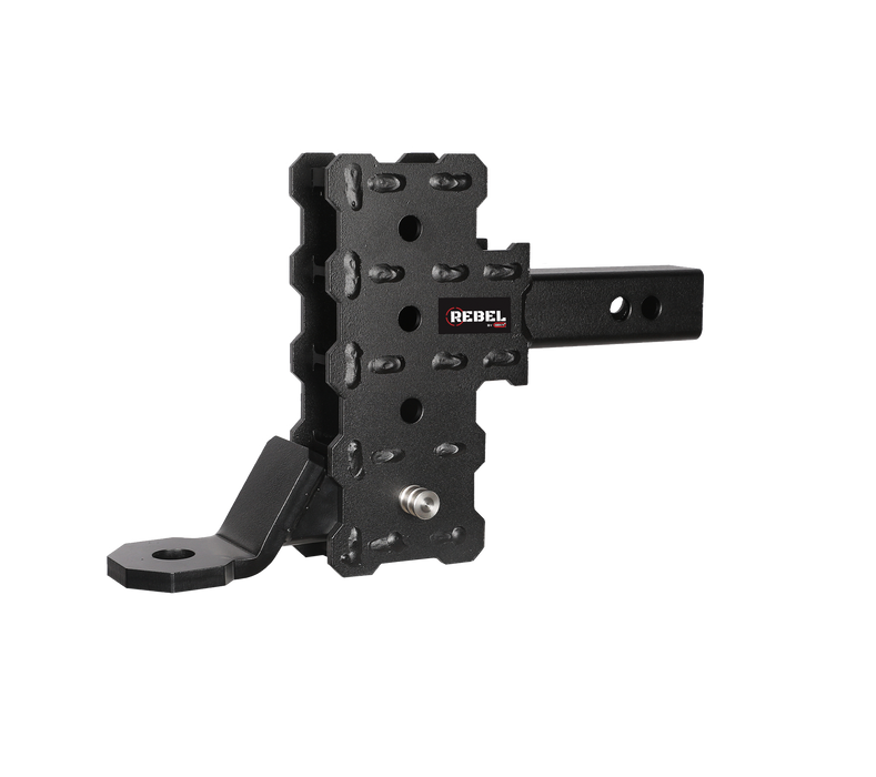GEN-Y Hitch GH-13114 PHANTOM 2" Hollow Shank 4.5" Offset Drop .5K TW 5K Hitch & Standard Ball Mount - Truck Part Superstore