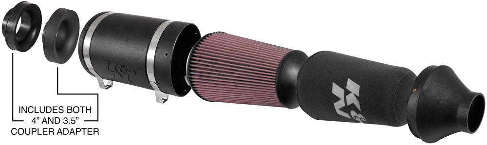 K&N 54-6853 Universal Off-Road Air Intake - Truck Part Superstore