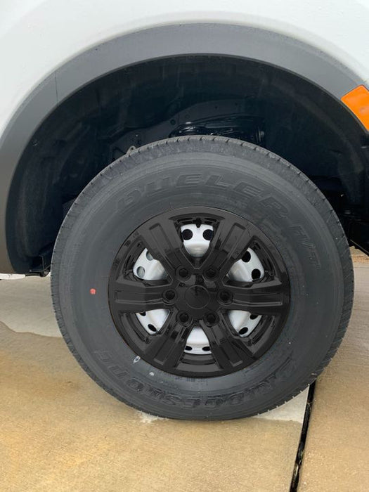Coast To Coast IWC54016BLK 16 Inch; 6 Spoke; Painted; Gloss Black; ABS Plastic; Set Of 4 - Truck Part Superstore
