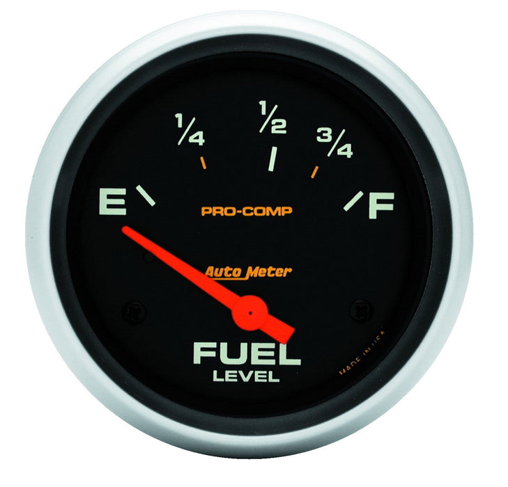 AutoMeter 5416 GAUGE; FUEL LEVEL; 2 5/8in.; 73OE TO 10OF; ELEC; PRO-COMP - Truck Part Superstore