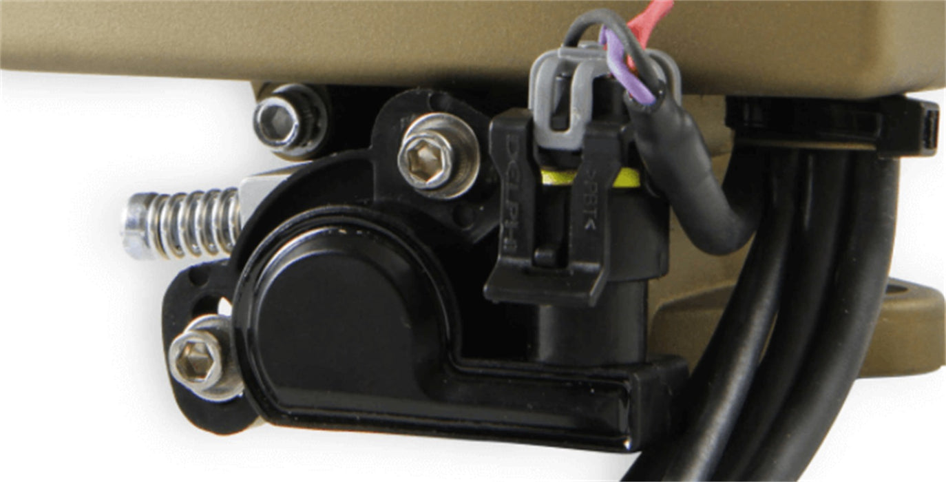 Holley EFI 543-124 Throttle Position Sensor; Replacement For Sniper Autolite 1100; Black; - Truck Part Superstore