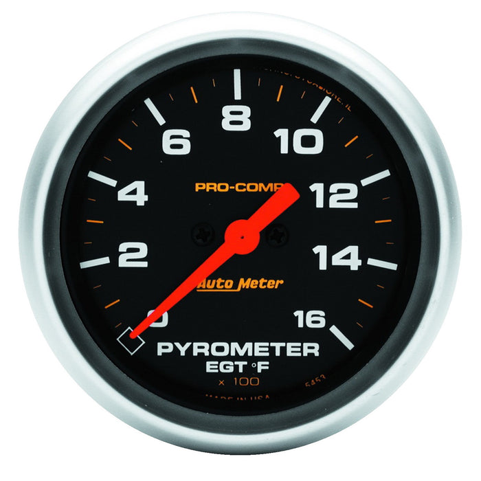 AutoMeter 5444 GAUGE; PYROMETER (EGT); 2 5/8in.; 1600deg.F; DIGITAL STEPPER MOTOR; PRO-COMP - Truck Part Superstore