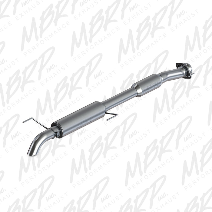 MBRP Exhaust S5243AL 3.5in. Cat-Back; Single Turn Down with Resonator; Aluminized Steel. - Truck Part Superstore