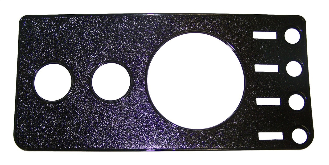 Crown Automotive Jeep Replacement 5457117NR Dash Overlay Panel; Center; Black; w/o Radio Cutout; - Truck Part Superstore